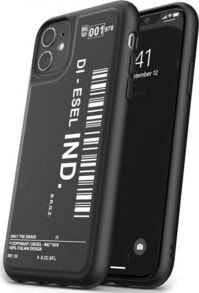 Чехлы для смартфонов Diesel DIESEL MOULDED CASE CORE BARCODE GRAPHIC IPHONE 12 MINI CZARNO-BIAŁY standard