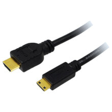 Компьютерные разъемы и переходники logiLink CH0022 HDMI кабель 1,5 m HDMI Тип A (Стандарт) HDMI Type C (Mini) Черный