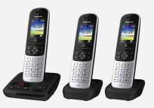 Радиотелефоны panasonic KX-TGH723 DECT телефон Черный Идентификация абонента (Caller ID) KX-TGH723GS