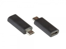 Компьютерные разъемы и переходники Alcasa USB-AD202 кабельный разъем/переходник USB Micro B USB C Черный