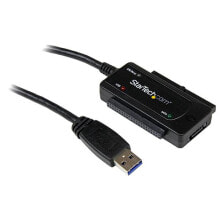 Компьютерные разъемы и переходники starTech.com USB3SSATAIDE кабельный разъем/переходник USB 3.0 A IDE/SATA/LP4 Черный