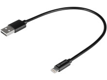Кабели для зарядки, компьютерные разъемы и переходники Sandberg USB>Lightning MFI 0.2m Black 441-40