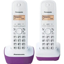 Телефоны Panasonic KX-TG1612FRF Duo-телефон без автоответчика Вэй Фиолетовый