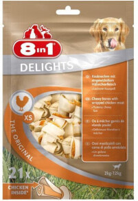Лакомства для собак 8in1 Delight 8in1 Delights Bones XS - Bag 21 pcs.