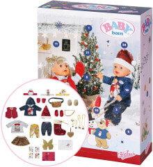 Рождественские календари Zapf Creation 830260 Baby Born Advent Calendar - Doll Advent Calendar with 24 Surprises Consisting of Clothes and Accessories for Baby Born