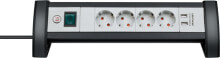 Удлинители и переходники Удлинитель настольный 4 розетки 2 USB Brennenstuhl Premium-Office-Line 1156250534  1,8 м