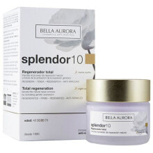 Увлажнение и питание кожи лица  Bella Aurora Splendor 10 Total Regeneration Восстанавливающий ночной крем против морщин и потери упругости 50 мл