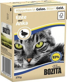 Влажные корма для кошек Влажный корм для кошек  	Bozita, кусочки с уткой, 370 г