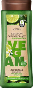 Шампуни для волос Joanna Vegan Cleansing Shampoo Освежающий шампунь с экстрактом бергамота для жирных волос 300 мл