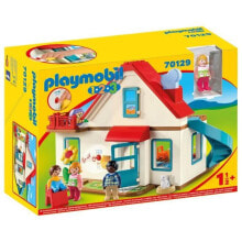 Детские игровые наборы и фигурки из дерева Набор с элементами конструктора Playmobil 1-2-3 70129 Семейный дом