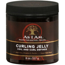 Гели и лосьоны для укладки волос As I Am Curly Jelly Coil & Curl Definer Разделяющий и фиксирующий гель для кудрявых волос 227 г