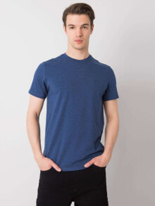 Мужские футболки Мужская футболка повседневная  синяя однотонная Factory Price T-shirt-TSKK-Y21-0000145-liliowy