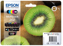 Картриджи для принтеров Epson Kiwi 202 Подлинный Черный, Голубой, Пурпурный, Фото черный, Желтый 1 шт C13T02E74020