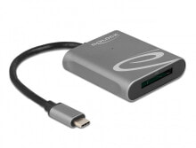 Устройства для чтения карт памяти deLOCK 91741 кардридер USB 3.2 Gen 1 (3.1 Gen 1) Type-C Черный, Серый