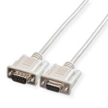 Компьютерные разъемы и переходники rOLINE 6m RS232 кабель последовательной связи Серый 9-pin D-SUB RS232 11.01.6260