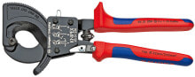 Кабелерезы, тросорезы и болторезы Резак для кабелей по принципу трещоточного ключа Knipex 95 31 250 KN-9531250