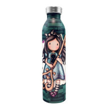Бутылки для напитков SANTORO LONDON 600ml Insulated Metal Gorjuss Curiosity Water Bottle