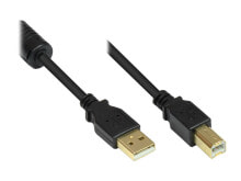 Компьютерные разъемы и переходники Alcasa GC-M0079 USB кабель 0,5 m 2.0 USB A USB B Черный