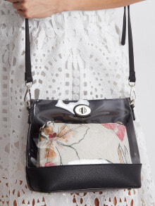 Тоут Женская сумка Factory Price со съемной серебряной косметичкой,  вращающаяся молния, косметичка на молнии, съемный регулируемый ремень, ножки
