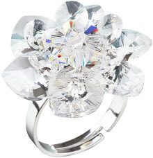 Кольца и перстни кольцо Лилия 35012.1 кристалл