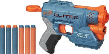 Бластеры, автоматы и пистолеты игрушечный бластер Hasbro Nerf Вольт. Луч света - расстояние 4,5 м. Дальность попадания до 27 м. Требуется 2 батарейки ААА. Пластик, поролон. С 8 лет. Серый, оранжевый.