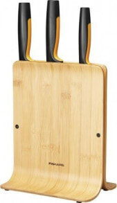 Наборы кухонных ножей fiskars Set of 3 knives in a bamboo block 1057553