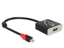 Компьютерные разъемы и переходники DeLOCK 62735 кабельный разъем/переходник miniDisplayport HDMI Черный
