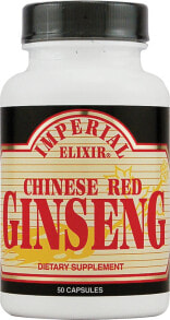 Imperial Elixir Chinese Red Ginseng Китайский красный женьшень 500 мг 50 капсул