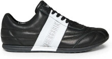 Мужские кроссовки Мужские кроссовки повседневные черные кожаные низкие демисезонные BIKKEMBERGS BarthelB4BKM0111 Sneakers