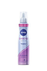 Nivea Diamond Gloss Care  Кератиновый мусс для волос, придающий блеск волосам  150 мл