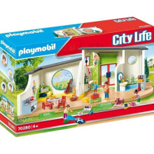 Детские игровые наборы и фигурки из дерева Игровой набор с элементами конструктора Playmobil City Life Детский сад Радуга 70280
