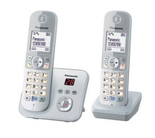 Радиотелефоны Panasonic KX-TG6822 DECT телефон Серебристый Идентификация абонента (Caller ID) KX-TG6822GS