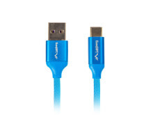 Компьютерные разъемы и переходники Lanberg CA-USBO-22CU-0018-BL USB кабель 1,8 m 2.0 USB A USB C Синий