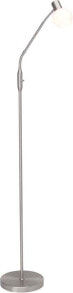 Торшеры с 1 плафоном Brilliant Philo напольный осветительный прибор Никелевый, Белый E14 3 W LED A+ G16358/13