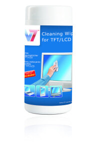 Чистящие принадлежности для компьютерной техники V7 VCL1513 набор для чистки оборудования Влажная ткань для чистки оборудования ЖК/TFT/Плазма