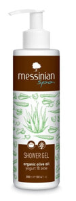 Средства для душа Messinian Spa Organic Olive OIl Shower Gel Гель для душа с йогуртом, алоэ вера и оливковым маслом 300 мл