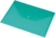 Школьные файлы и папки Panta Plast Envelope Focus A4 transparent green (C330)