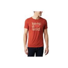 Мужские спортивные футболки мужская спортивная футболка красная с надписью Columbia Terra Vale II