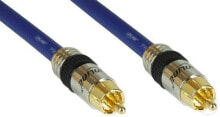 Акустические кабели inLine 89403P аудио кабель 3 m RCA Синий