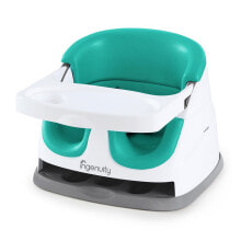 Детские стульчики для кормления стульчик-бустер INGENUITY Baby Base 2 в 1. Белый, зеленый.
