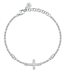 Женские браслеты современный стальной браслет с крестом Passioni SAUN15
