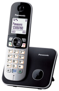 Радиотелефоны Panasonic KX-TG6811GB телефонный аппарат DECT телефон Черный Идентификация абонента (Caller ID)