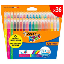 Фломастеры для рисования Bic Case 36 Kids Super Washing