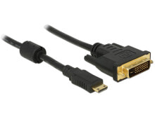 Компьютерные разъемы и переходники DeLOCK 83583 видео кабель адаптер 2 m Mini-HDMI DVI-D Черный