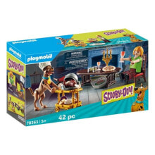Детские игровые наборы и фигурки из дерева Игровой набор с элементами конструктора Playmobil SCOOBY-DOO! 70363 Ужин с Шегги
