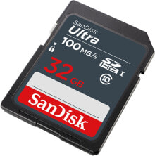Карты памяти sanDisk Ultra 32GB SDHC Mem Card 100MB/s карта памяти UHS-I Класс 10 SDSDUNR-032G-GN3IN
