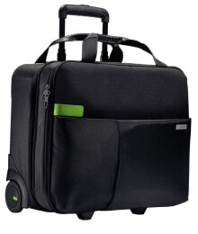 Мужские тканевые чемоданы Leitz 60590095 багажная сумка На колесиках Черный Кожа, Металл, Полиэстер 25 L