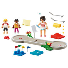 Детские игровые наборы и фигурки из дерева набор с элементами конструктора Playmobil Family Fun 70092 Минигольф