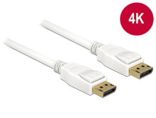 Компьютерные разъемы и переходники DeLOCK 1m, 2xDisplayPort DisplayPort Белый 84876