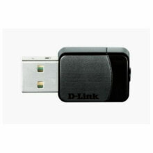 Компьютерные разъемы и переходники Wifi-адаптер USB D-Link DWA-171              Dual AC750 USB WiFi